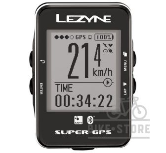 Велокомпьютер Lezyne SUPER GPS, черный